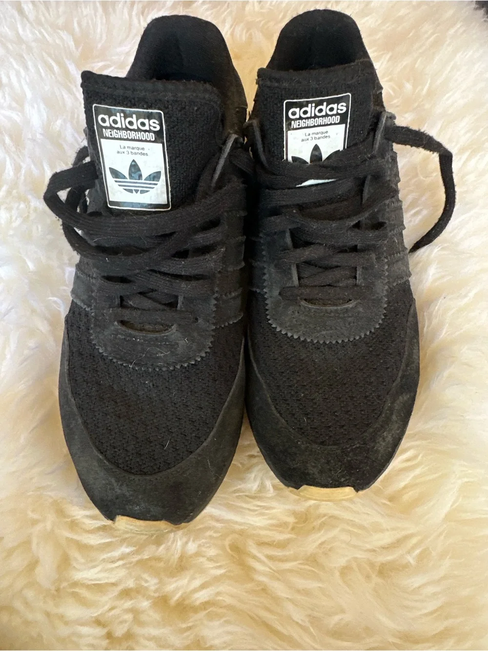 adidas Neighborhood Black Suede & Mesh Men’s Sneakers